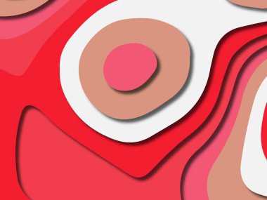 kağıt ile 3D arka plan şekilleri kesim. Soyut kağıt kitap kapağı için şablon arka plan bölmek. Kağıt arka plan kes. Soyut gerçekçi kağıt dekorasyon tasarımı için