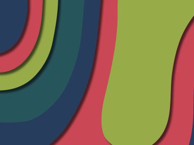 kağıt ile 3D arka plan şekilleri kesim. Soyut kağıt kitap kapağı için şablon arka plan bölmek. Kağıt arka plan kes. Soyut gerçekçi kağıt dekorasyon tasarımı için