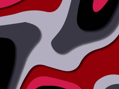 kağıt ile 3D arka plan şekilleri kesim. Soyut kağıt kitap kapağı için şablon arka plan bölmek. Kağıt arka plan kes. Soyut gerçekçi kağıt dekorasyon tasarımı için