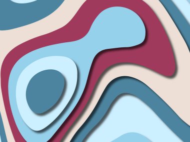 kağıt ile 3D arka plan şekilleri kesim. Soyut kağıt kitap kapağı için şablon arka plan bölmek. Kağıt arka plan kes. Soyut gerçekçi kağıt dekorasyon tasarımı için