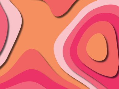 kağıt ile 3D arka plan şekilleri kesim. Soyut kağıt kitap kapağı için şablon arka plan bölmek. Kağıt arka plan kes. Soyut gerçekçi kağıt dekorasyon tasarımı için