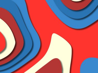 kağıt ile 3D arka plan şekilleri kesim. Soyut kağıt kitap kapağı için şablon arka plan bölmek. Kağıt arka plan kes. Soyut gerçekçi kağıt dekorasyon tasarımı için