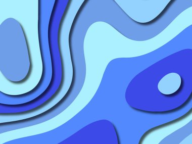 kağıt ile 3D arka plan şekilleri kesim. Soyut kağıt kitap kapağı için şablon arka plan bölmek. Kağıt arka plan kes. Soyut gerçekçi kağıt dekorasyon tasarımı için