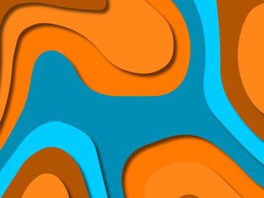 kağıt ile 3D arka plan şekilleri kesim. Soyut kağıt kitap kapağı için şablon arka plan bölmek. Kağıt arka plan kes. Soyut gerçekçi kağıt dekorasyon tasarımı için