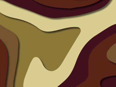 kağıt ile 3D arka plan şekilleri kesim. Soyut kağıt kitap kapağı için şablon arka plan bölmek. Kağıt arka plan kes. Soyut gerçekçi kağıt dekorasyon tasarımı için