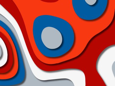 kağıt ile 3D arka plan şekilleri kesim. Soyut kağıt kitap kapağı için şablon arka plan bölmek. Kağıt arka plan kes. Soyut gerçekçi kağıt dekorasyon tasarımı için