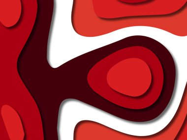 kağıt ile 3D arka plan şekilleri kesim. Soyut kağıt kitap kapağı için şablon arka plan bölmek. Kağıt arka plan kes. Soyut gerçekçi kağıt dekorasyon tasarımı için