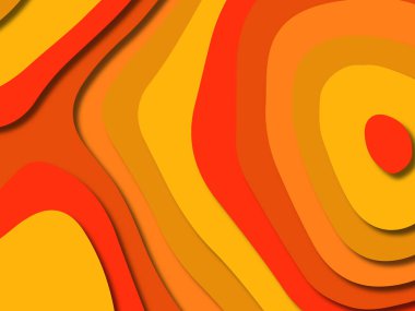 kağıt ile 3D arka plan şekilleri kesim. Soyut kağıt kitap kapağı için şablon arka plan bölmek. Kağıt arka plan kes. Soyut gerçekçi kağıt dekorasyon tasarımı için