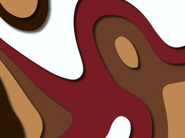 kağıt ile 3D arka plan şekilleri kesim. Soyut kağıt kitap kapağı için şablon arka plan bölmek. Kağıt arka plan kes. Soyut gerçekçi kağıt dekorasyon tasarımı için