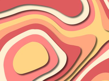 kağıt ile 3D arka plan şekilleri kesim. Soyut kağıt kitap kapağı için şablon arka plan bölmek. Kağıt arka plan kes. Soyut gerçekçi kağıt dekorasyon tasarımı için