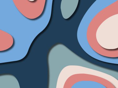 kağıt ile 3D arka plan şekilleri kesim. Soyut kağıt kitap kapağı için şablon arka plan bölmek. Kağıt arka plan kes. Soyut gerçekçi kağıt dekorasyon tasarımı için