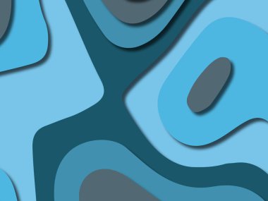 kağıt ile 3D arka plan şekilleri kesim. Soyut kağıt kitap kapağı için şablon arka plan bölmek. Kağıt arka plan kes. Soyut gerçekçi kağıt dekorasyon tasarımı için