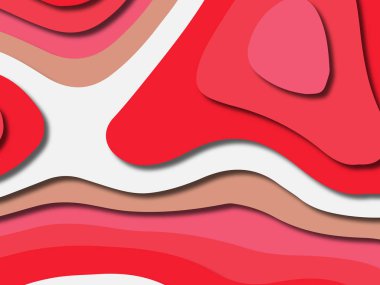 kağıt ile 3D arka plan şekilleri kesim. Soyut kağıt kitap kapağı için şablon arka plan bölmek. Kağıt arka plan kes. Soyut gerçekçi kağıt dekorasyon tasarımı için