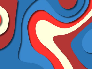 kağıt ile 3D arka plan şekilleri kesim. Soyut kağıt kitap kapağı için şablon arka plan bölmek. Kağıt arka plan kes. Soyut gerçekçi kağıt dekorasyon tasarımı için