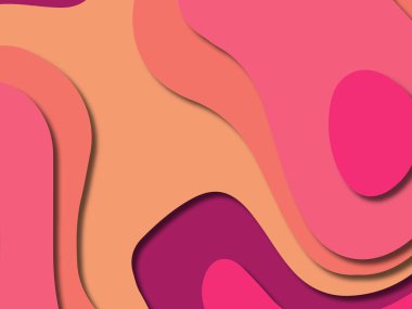 kağıt ile 3D arka plan şekilleri kesim. Soyut kağıt kitap kapağı için şablon arka plan bölmek. Kağıt arka plan kes. Soyut gerçekçi kağıt dekorasyon tasarımı için