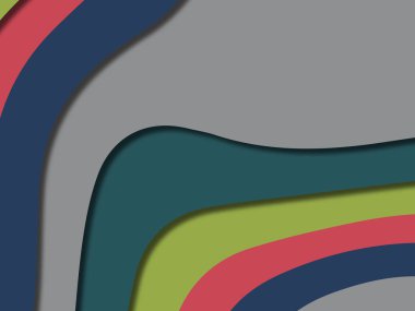 kağıt ile 3D arka plan şekilleri kesim. Soyut kağıt kitap kapağı için şablon arka plan bölmek. Kağıt arka plan kes. Soyut gerçekçi kağıt dekorasyon tasarımı için