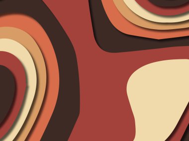 kağıt ile 3D arka plan şekilleri kesim. Soyut kağıt kitap kapağı için şablon arka plan bölmek. Kağıt arka plan kes. Soyut gerçekçi kağıt dekorasyon tasarımı için