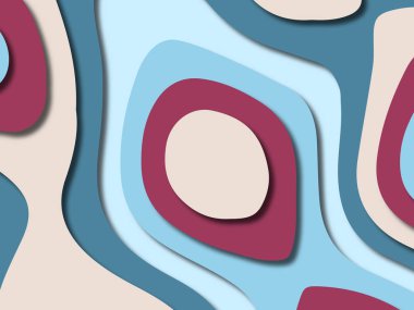 kağıt ile 3D arka plan şekilleri kesim. Soyut kağıt kitap kapağı için şablon arka plan bölmek. Kağıt arka plan kes. Soyut gerçekçi kağıt dekorasyon tasarımı için