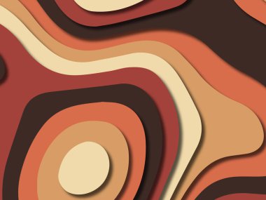 kağıt ile 3D arka plan şekilleri kesim. Soyut kağıt kitap kapağı için şablon arka plan bölmek. Kağıt arka plan kes. Soyut gerçekçi kağıt dekorasyon tasarımı için