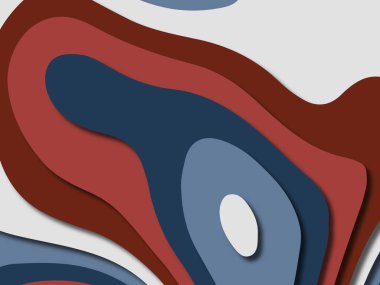 kağıt ile 3D arka plan şekilleri kesim. Soyut kağıt kitap kapağı için şablon arka plan bölmek. Kağıt arka plan kes. Soyut gerçekçi kağıt dekorasyon tasarımı için