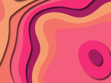 kağıt ile 3D arka plan şekilleri kesim. Soyut kağıt kitap kapağı için şablon arka plan bölmek. Kağıt arka plan kes. Soyut gerçekçi kağıt dekorasyon tasarımı için