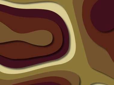 kağıt ile 3D arka plan şekilleri kesim. Soyut kağıt kitap kapağı için şablon arka plan bölmek. Kağıt arka plan kes. Soyut gerçekçi kağıt dekorasyon tasarımı için