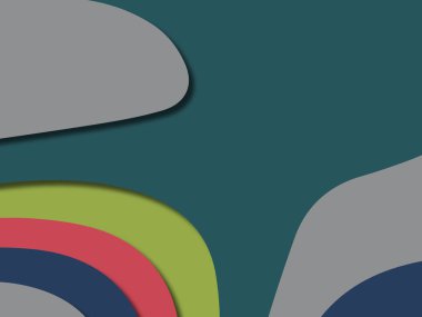 kağıt ile 3D arka plan şekilleri kesim. Soyut kağıt kitap kapağı için şablon arka plan bölmek. Kağıt arka plan kes. Soyut gerçekçi kağıt dekorasyon tasarımı için