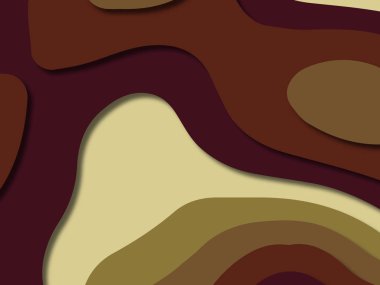 kağıt ile 3D arka plan şekilleri kesim. Soyut kağıt kitap kapağı için şablon arka plan bölmek. Kağıt arka plan kes. Soyut gerçekçi kağıt dekorasyon tasarımı için