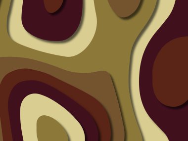 kağıt ile 3D arka plan şekilleri kesim. Soyut kağıt kitap kapağı için şablon arka plan bölmek. Kağıt arka plan kes. Soyut gerçekçi kağıt dekorasyon tasarımı için