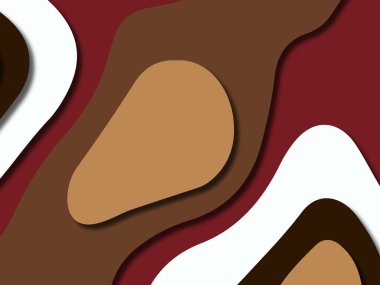 kağıt ile 3D arka plan şekilleri kesim. Soyut kağıt kitap kapağı için şablon arka plan bölmek. Kağıt arka plan kes. Soyut gerçekçi kağıt dekorasyon tasarımı için