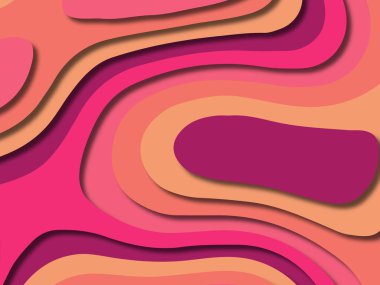 kağıt ile 3D arka plan şekilleri kesim. Soyut kağıt kitap kapağı için şablon arka plan bölmek. Kağıt arka plan kes. Soyut gerçekçi kağıt dekorasyon tasarımı için