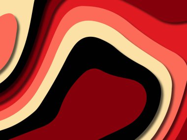 kağıt ile 3D arka plan şekilleri kesim. Soyut kağıt kitap kapağı için şablon arka plan bölmek. Kağıt arka plan kes. Soyut gerçekçi kağıt dekorasyon tasarımı için