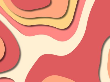 kağıt ile 3D arka plan şekilleri kesim. Soyut kağıt kitap kapağı için şablon arka plan bölmek. Kağıt arka plan kes. Soyut gerçekçi kağıt dekorasyon tasarımı için