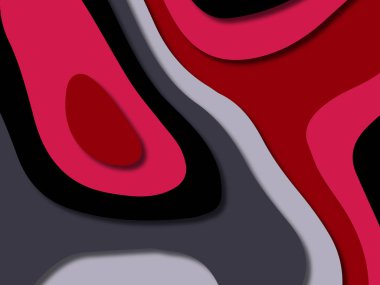 kağıt ile 3D arka plan şekilleri kesim. Soyut kağıt kitap kapağı için şablon arka plan bölmek. Kağıt arka plan kes. Soyut gerçekçi kağıt dekorasyon tasarımı için