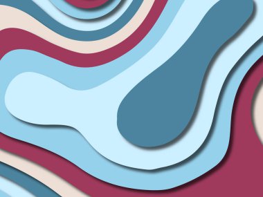 kağıt ile 3D arka plan şekilleri kesim. Soyut kağıt kitap kapağı için şablon arka plan bölmek. Kağıt arka plan kes. Soyut gerçekçi kağıt dekorasyon tasarımı için