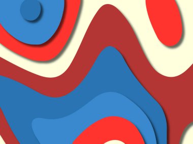 kağıt ile 3D arka plan şekilleri kesim. Soyut kağıt kitap kapağı için şablon arka plan bölmek. Kağıt arka plan kes. Soyut gerçekçi kağıt dekorasyon tasarımı için