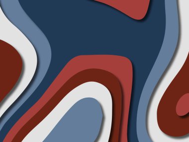 kağıt ile 3D arka plan şekilleri kesim. Soyut kağıt kitap kapağı için şablon arka plan bölmek. Kağıt arka plan kes. Soyut gerçekçi kağıt dekorasyon tasarımı için