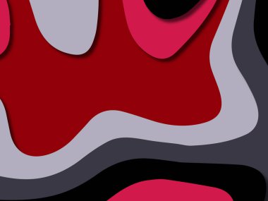 kağıt ile 3D arka plan şekilleri kesim. Soyut kağıt kitap kapağı için şablon arka plan bölmek. Kağıt arka plan kes. Soyut gerçekçi kağıt dekorasyon tasarımı için