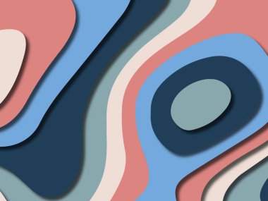 kağıt ile 3D arka plan şekilleri kesim. Soyut kağıt kitap kapağı için şablon arka plan bölmek. Kağıt arka plan kes. Soyut gerçekçi kağıt dekorasyon tasarımı için