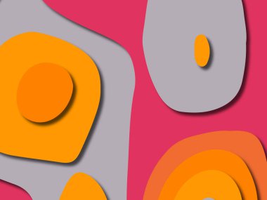 kağıt ile 3D arka plan şekilleri kesim. Soyut kağıt kitap kapağı için şablon arka plan bölmek. Kağıt arka plan kes. Soyut gerçekçi kağıt dekorasyon tasarımı için