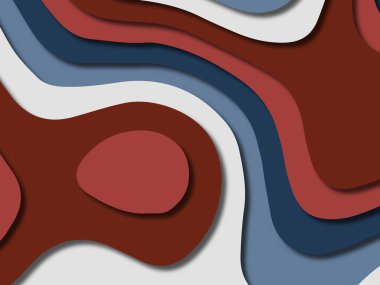 kağıt ile 3D arka plan şekilleri kesim. Soyut kağıt kitap kapağı için şablon arka plan bölmek. Kağıt arka plan kes. Soyut gerçekçi kağıt dekorasyon tasarımı için