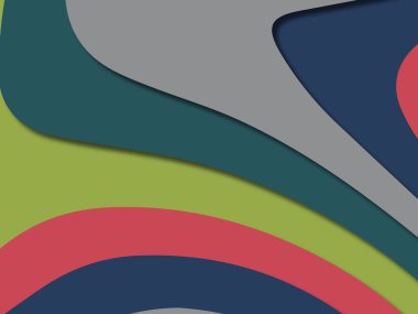 kağıt ile 3D arka plan şekilleri kesim. Soyut kağıt kitap kapağı için şablon arka plan bölmek. Kağıt arka plan kes. Soyut gerçekçi kağıt dekorasyon tasarımı için