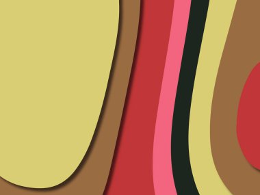 kağıt ile 3D arka plan şekilleri kesim. Soyut kağıt kitap kapağı için şablon arka plan bölmek. Kağıt arka plan kes. Soyut gerçekçi kağıt dekorasyon tasarımı için