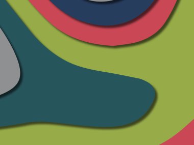 kağıt ile 3D arka plan şekilleri kesim. Soyut kağıt kitap kapağı için şablon arka plan bölmek. Kağıt arka plan kes. Soyut gerçekçi kağıt dekorasyon tasarımı için