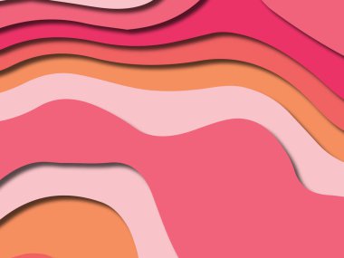 kağıt ile 3D arka plan şekilleri kesim. Soyut kağıt kitap kapağı için şablon arka plan bölmek. Kağıt arka plan kes. Soyut gerçekçi kağıt dekorasyon tasarımı için