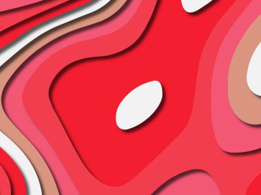 kağıt ile 3D arka plan şekilleri kesim. Soyut kağıt kitap kapağı için şablon arka plan bölmek. Kağıt arka plan kes. Soyut gerçekçi kağıt dekorasyon tasarımı için