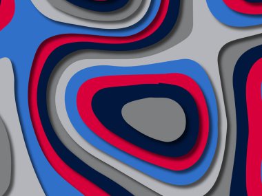 kağıt ile 3D arka plan şekilleri kesim. Soyut kağıt kitap kapağı için şablon arka plan bölmek. Kağıt arka plan kes. Soyut gerçekçi kağıt dekorasyon tasarımı için