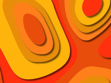 kağıt ile 3D arka plan şekilleri kesim. Soyut kağıt kitap kapağı için şablon arka plan bölmek. Kağıt arka plan kes. Soyut gerçekçi kağıt dekorasyon tasarımı için