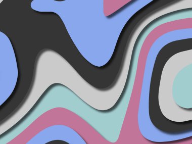 kağıt ile 3D arka plan şekilleri kesim. Soyut kağıt kitap kapağı için şablon arka plan bölmek. Kağıt arka plan kes. Soyut gerçekçi kağıt dekorasyon tasarımı için