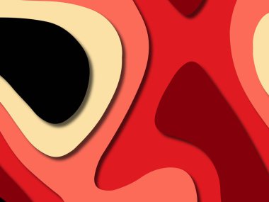 kağıt ile 3D arka plan şekilleri kesim. Soyut kağıt kitap kapağı için şablon arka plan bölmek. Kağıt arka plan kes. Soyut gerçekçi kağıt dekorasyon tasarımı için